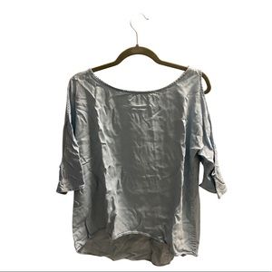 Emma & Olivia sleeve cutout shirt